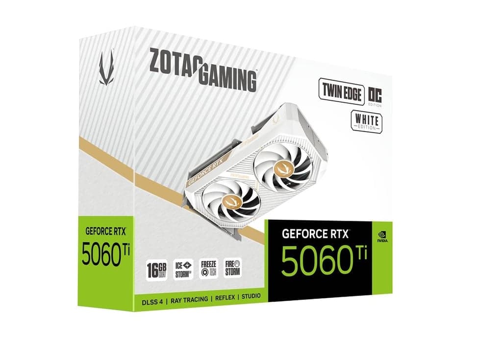 ZOTAC GAMING GeForce RTX 5060 Ti 16GB Twin Edge oc white edision