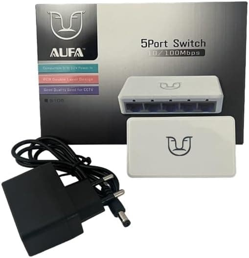 Aufa 5-Port Switch S105 with 200 Mbps
