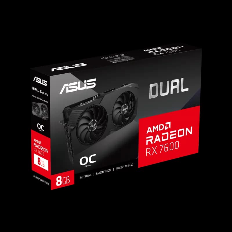 ASUS Dual Radeon™ RX 7600 OC Edition 8GB GDDR6