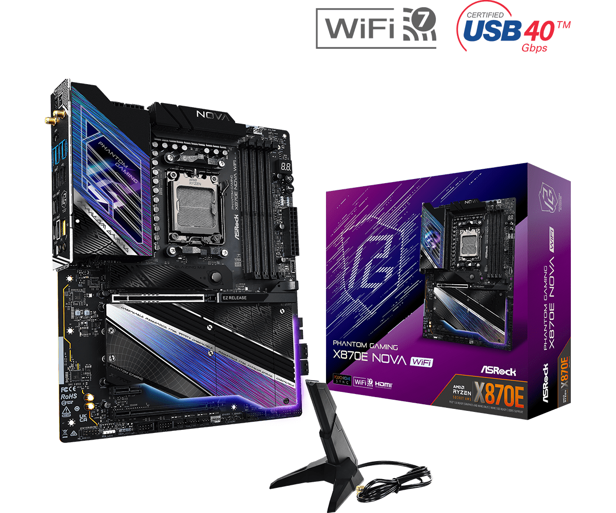 ASROCK PHANTOM GAMING X870E Nova WiFi