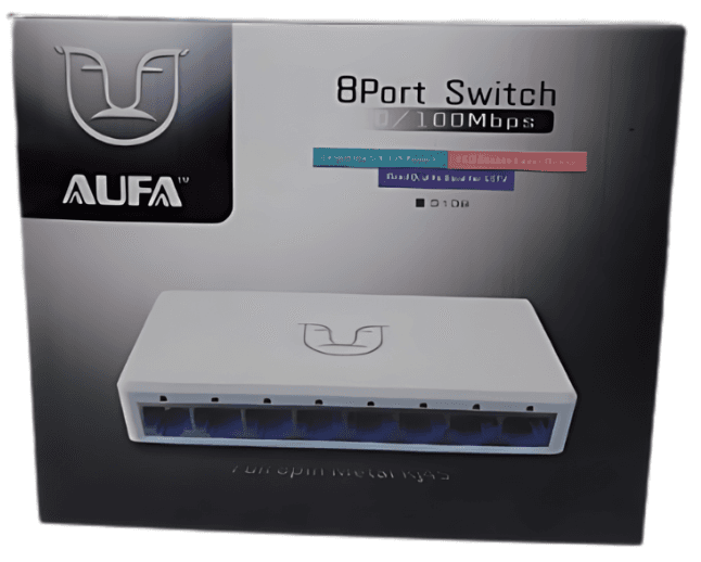 Aufa 8-Port Switch S108 with 200 Mbps