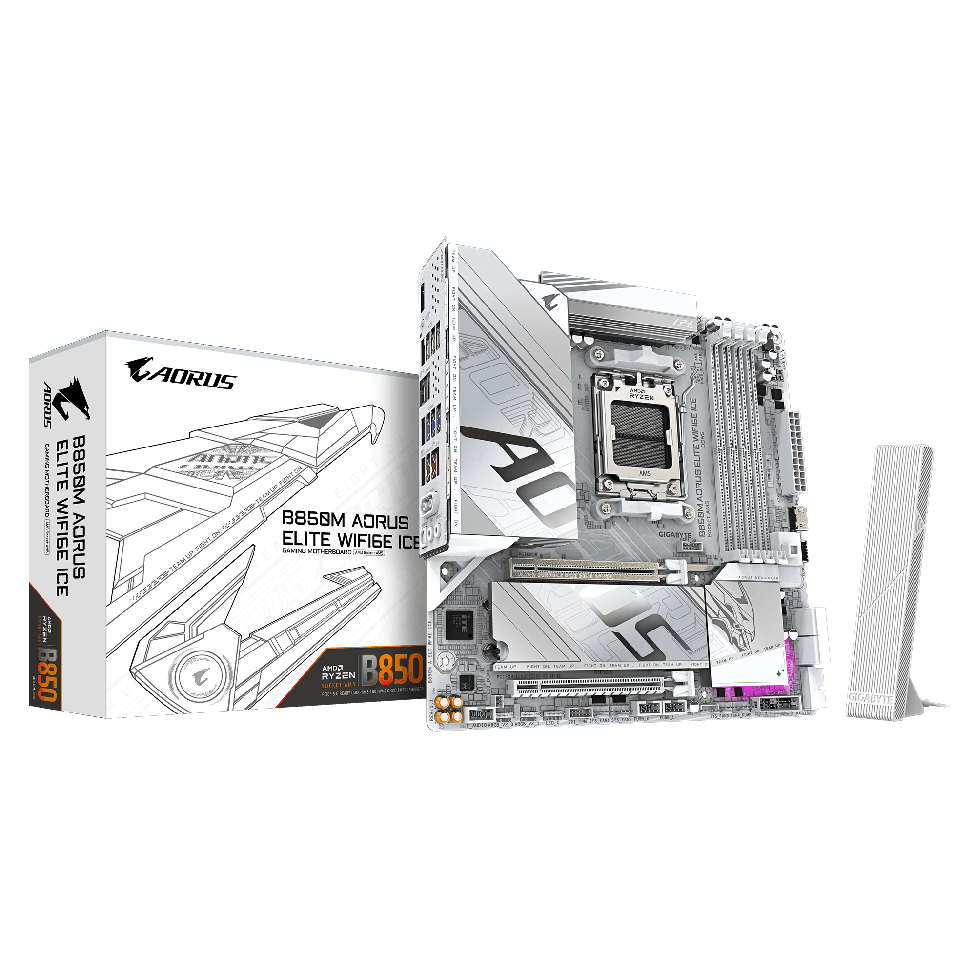 GIGABYTE B850M AORUS ELITE WIFI 6E ICE