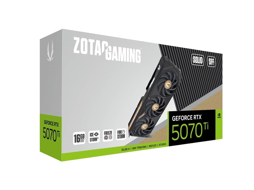 RTX 5070 ti zotac solid sff 16GB GDDR7 OC 256BIT
